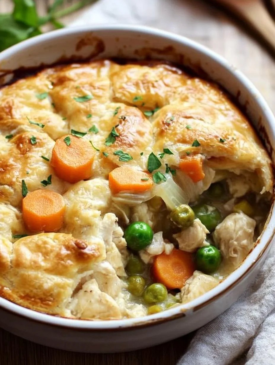 Crustless Chicken Pot Pie