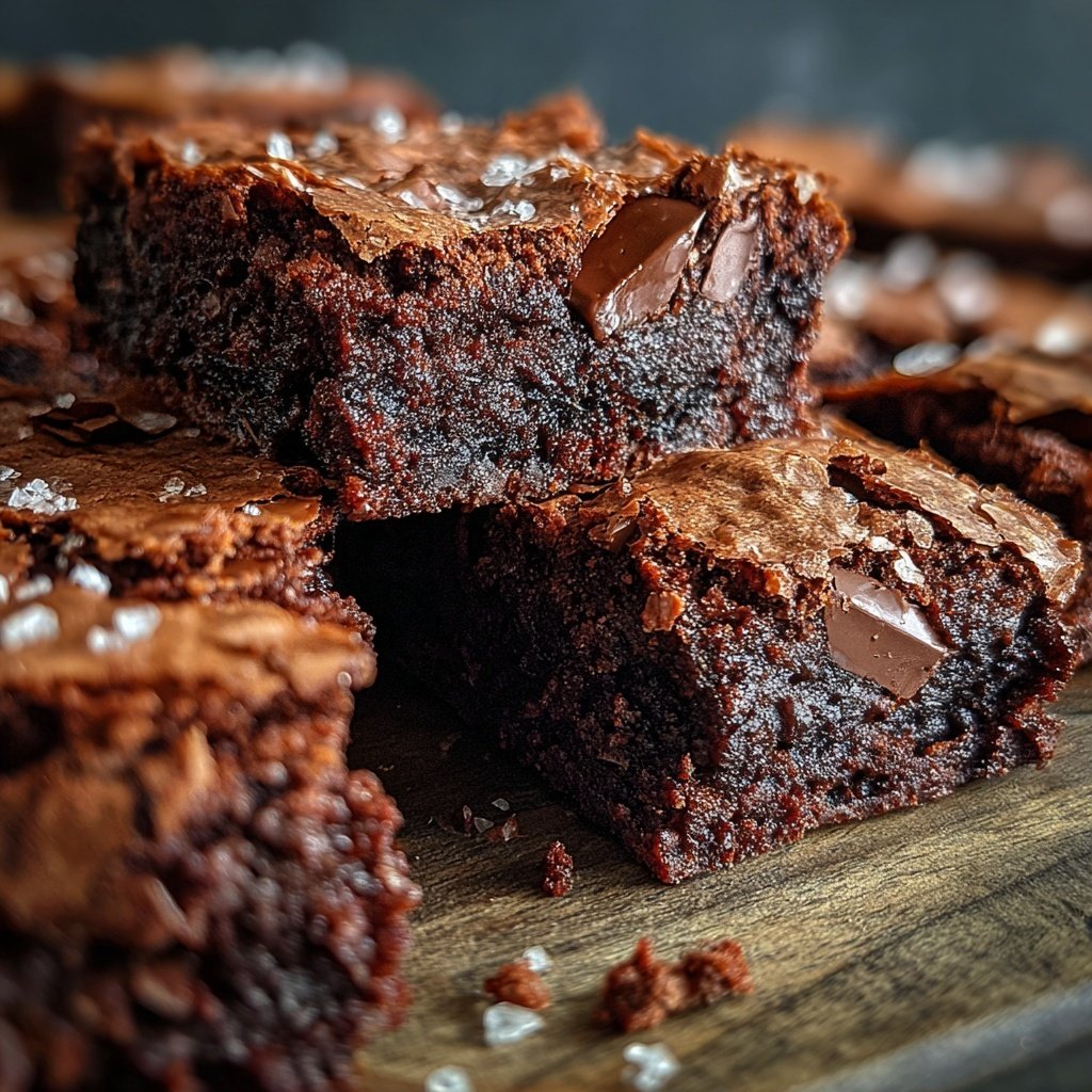 Thick Sourdough Fudge Brownies