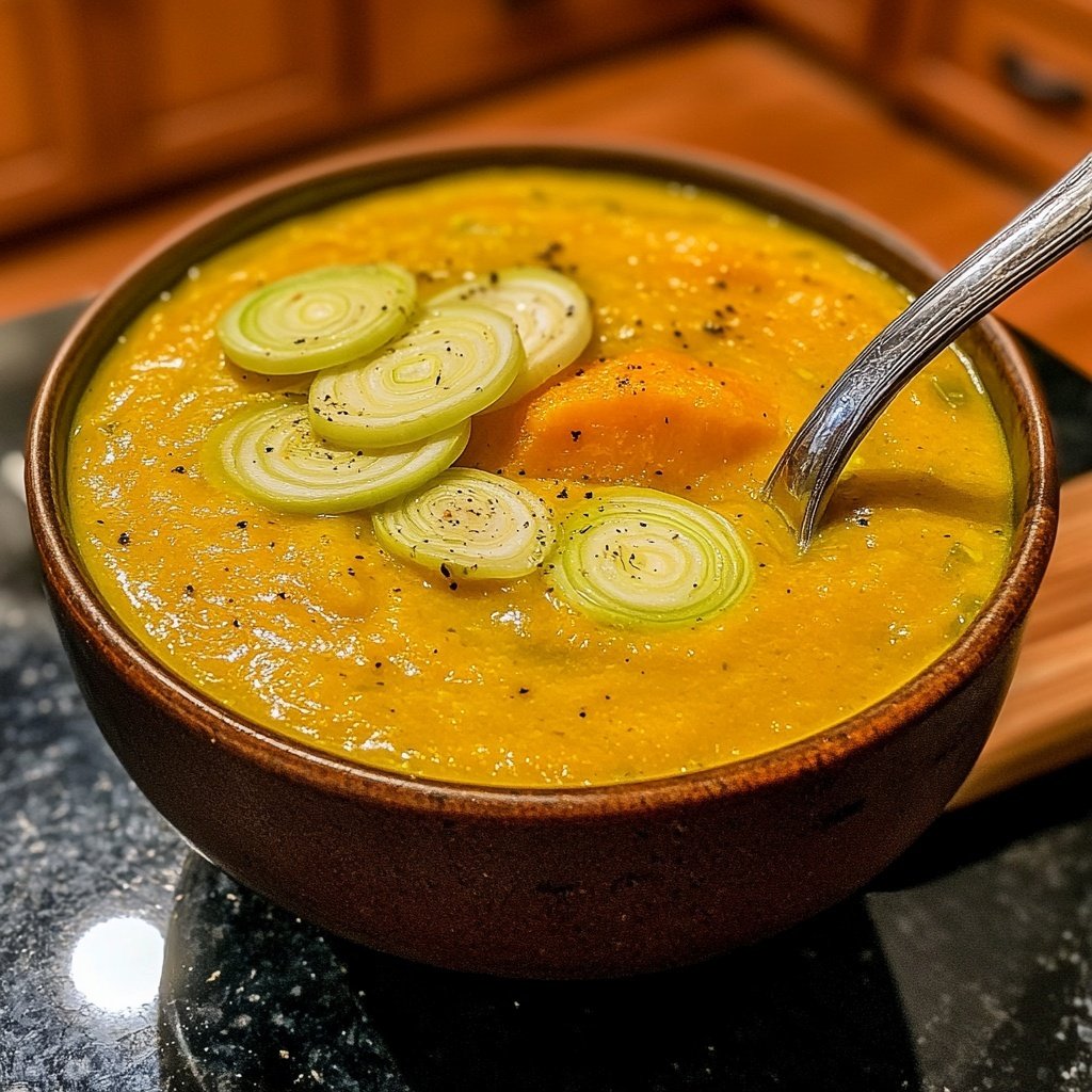 Squash Soup with Leeks