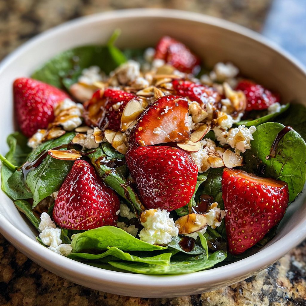 Fresh Strawberry Spinach Salad