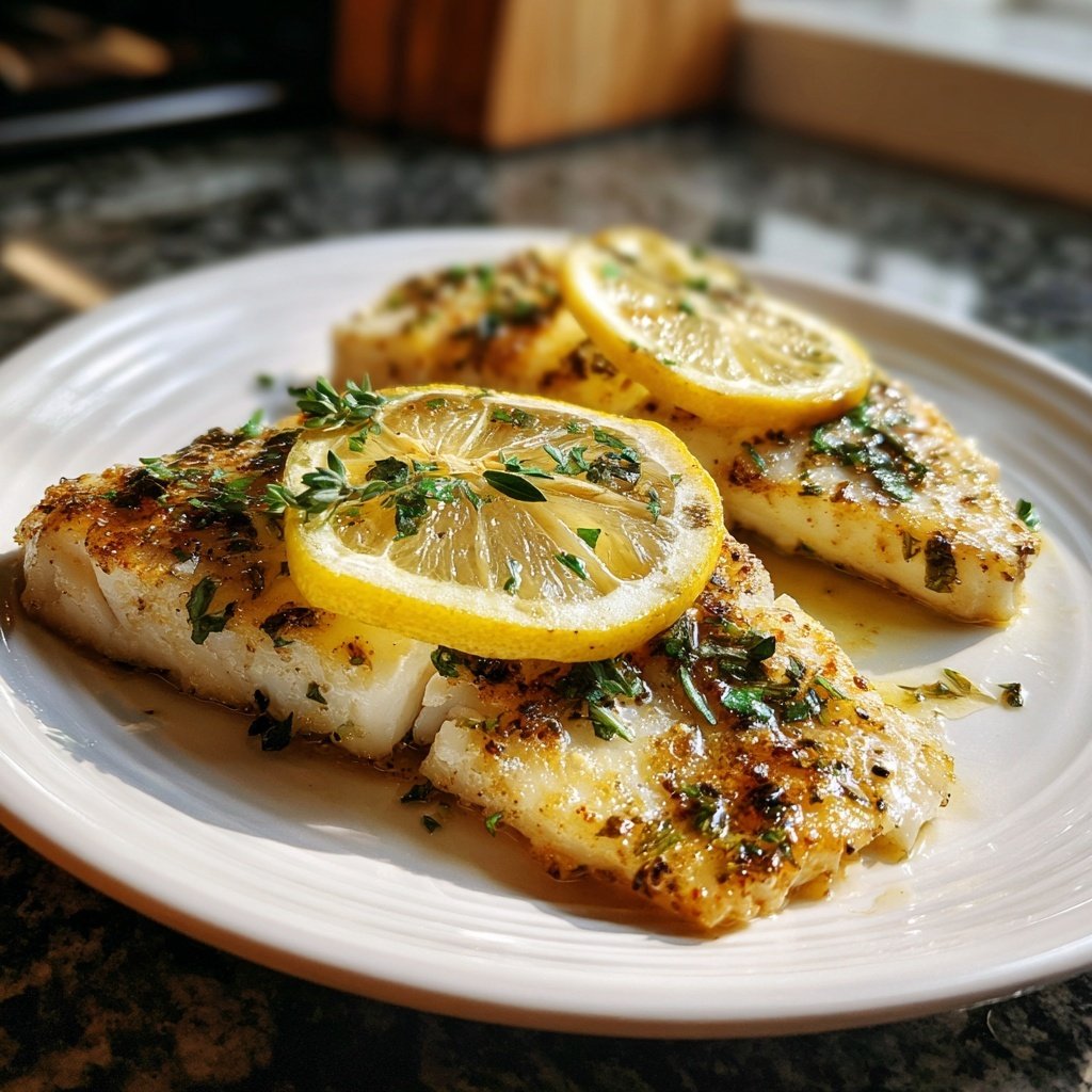 Healthy & Light Lemon Grilled Fish Plate
