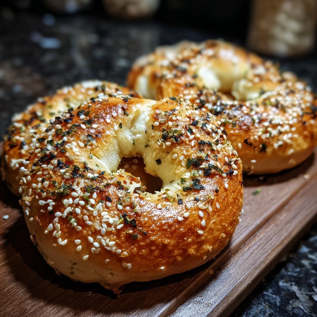 Soft Yogurt Bagels In The Oven