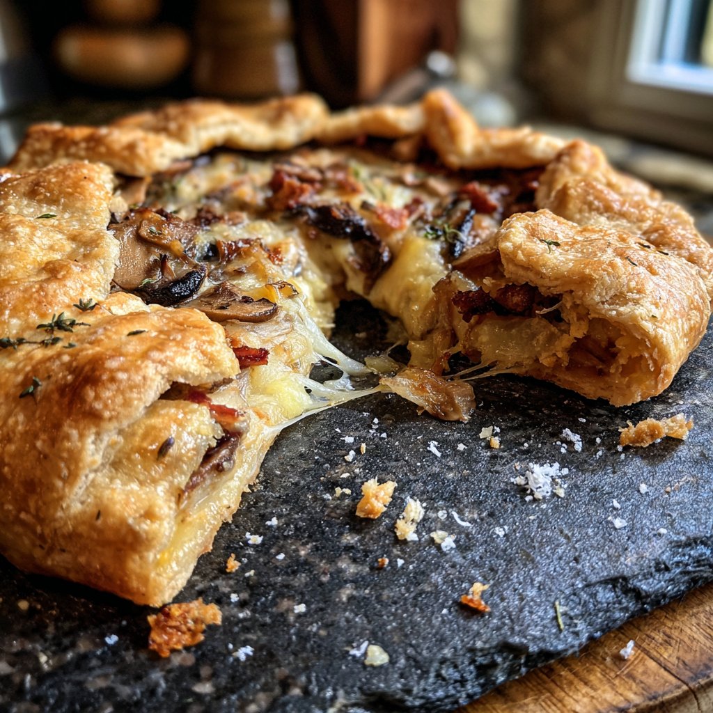 Mushroom Gruyere Galette