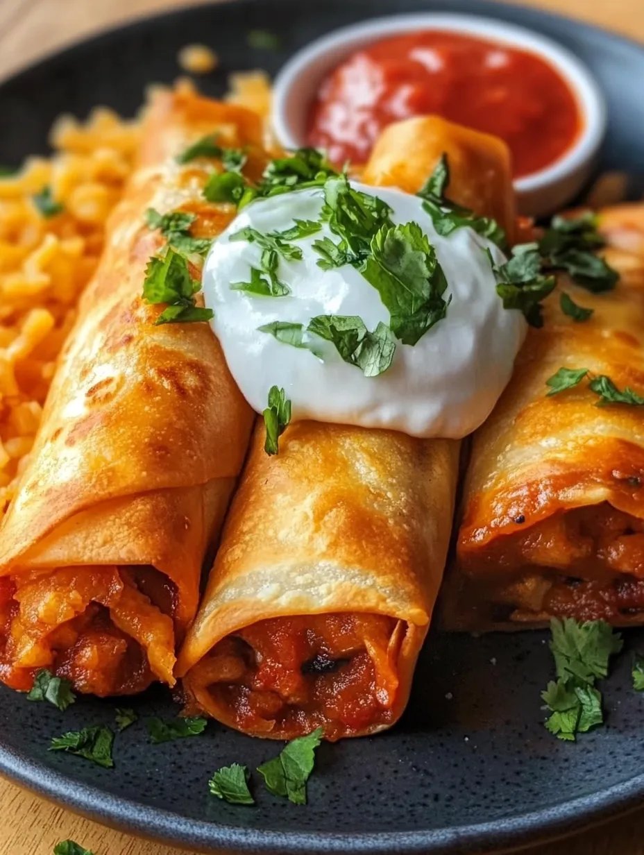 Delicious Chicken Chimichangas