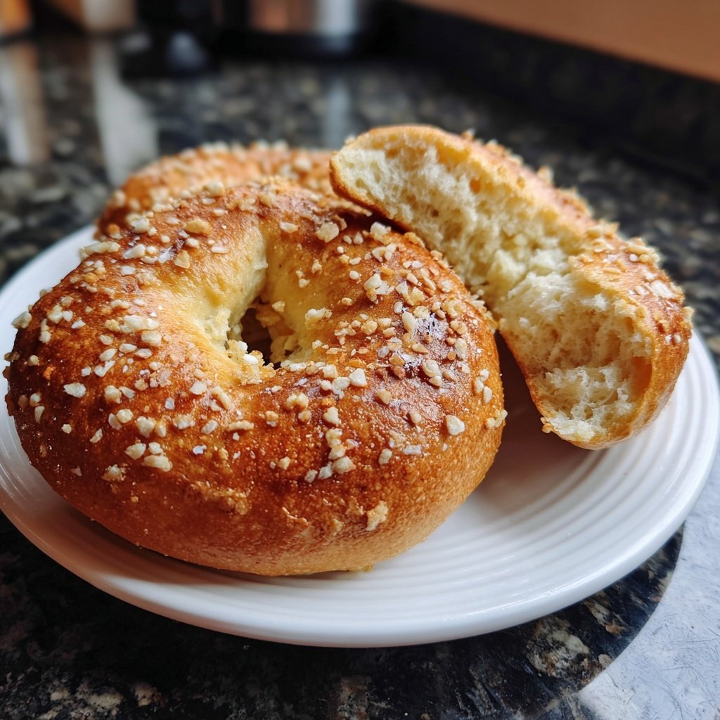 Air Fryer Yogurt Bagels Plain